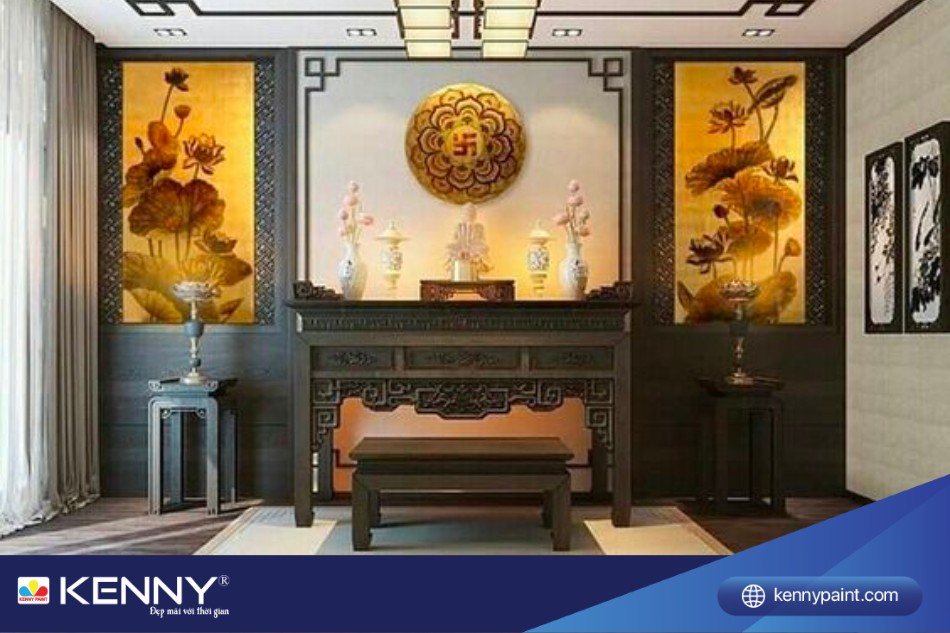Đặt bàn thờ dưới xà ngang sẽ ảnh hưởng đến tài vận của gia chủ