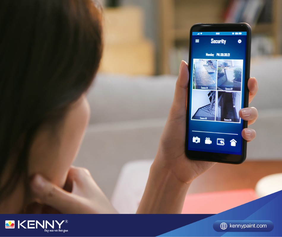 Hệ thống an ninh được tích hợp trong ngôi nhà thông minh vô cùng tiện ích