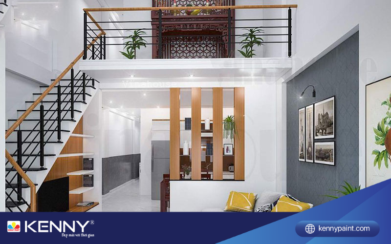 Sơn KENNY - Điểm tô ngôi nhà mơ ước nha-gac-lung-2-phong-ngu-1