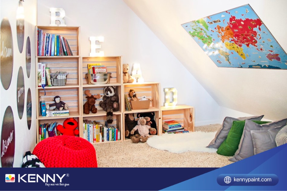 Phòng đọc sách cho trẻ giúp trẻ phát triển sự sáng tạo