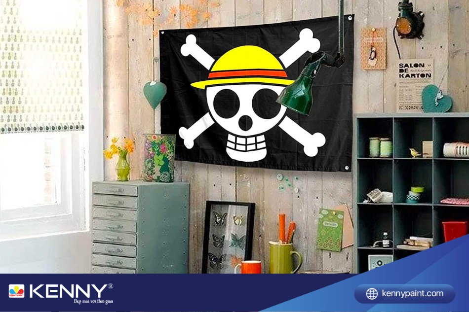 1 bức tranh đơn giản vẫn thể hiện được tinh thần wibu trong phòng ngủ