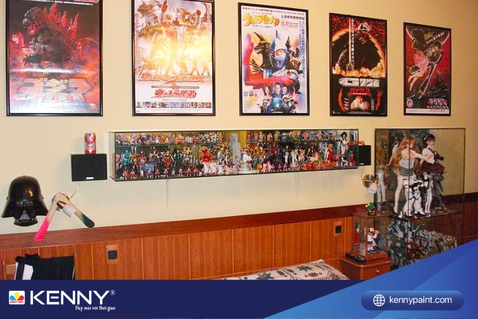 Trang trí phòng ngủ bằng tranh và vật trang trí anime