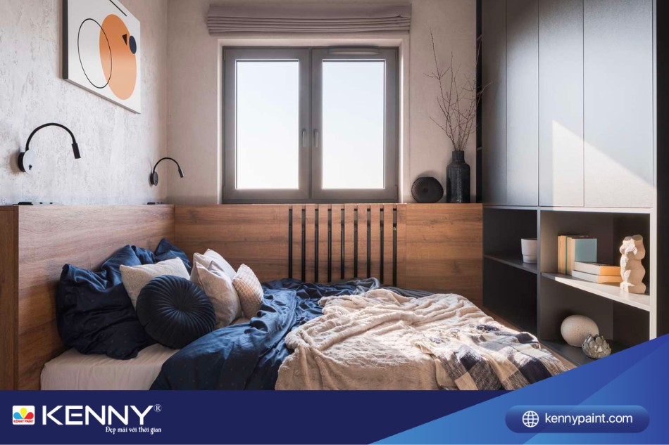 Nội thất có kích thước phù hợp giúp tối ưu không gian phòng ngủ ngang 2m