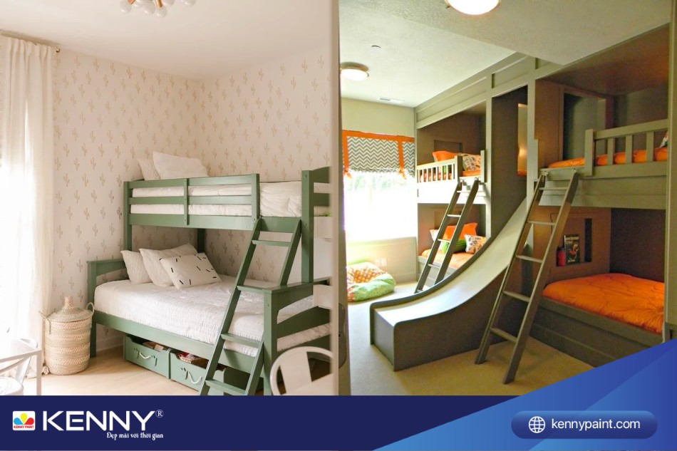 Tận dụng giường tầng nếu phòng có nhiều người
