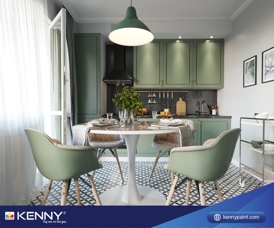 Sơn KENNY - Điểm tô ngôi nhà mơ ước phoi-mau-son-phong-bep-1