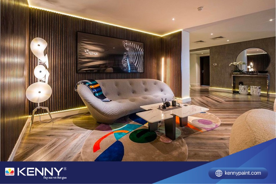 Phong cách nội thất Avant Garde tạo ấn tượng bằng việc sử dụng màu sắc