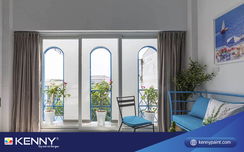 Sơn KENNY - Điểm tô ngôi nhà mơ ước phong-cach-santorini-1