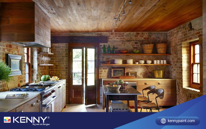 Sơn KENNY - Điểm tô ngôi nhà mơ ước phong-cach-thiet-ke-rustic-2