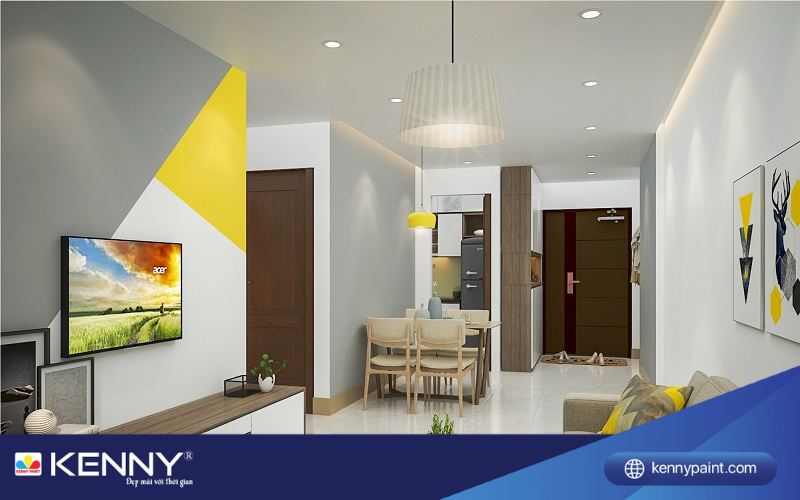 Sơn KENNY - Điểm tô ngôi nhà mơ ước phong-khach-chung-cu-3
