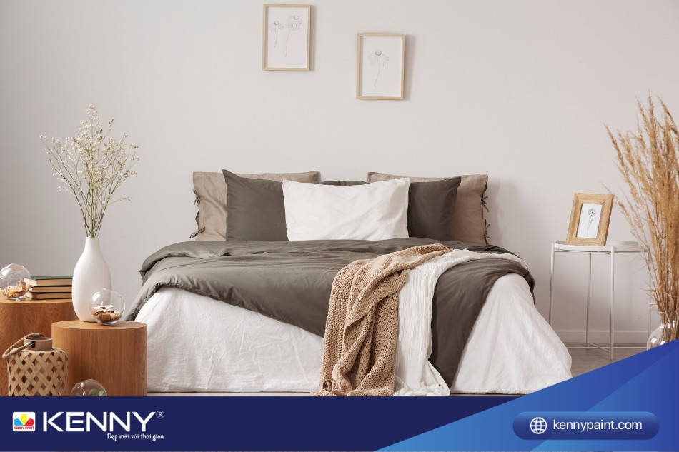 Kết hợp màu be và các màu sắc khác để tránh sự đơn điệu