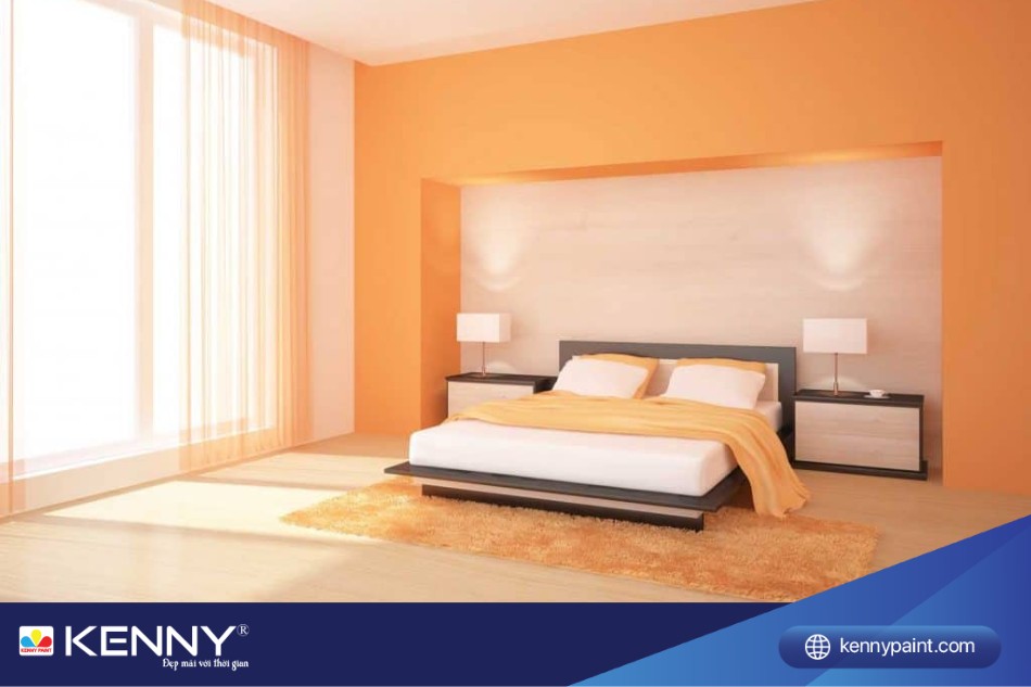 Màu cam pastel sẽ mang lại cảm giác nhẹ nhàng, tinh tế