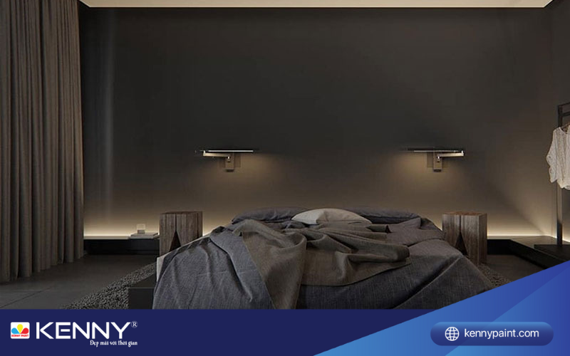 Sơn KENNY - Điểm tô ngôi nhà mơ ước -phong-ngu-mau-den-sang-trong-6