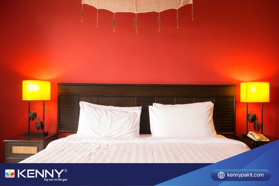 Màu đỏ là màu tượng trung cho may mắn, giúp gia chủ thu hút tài lộc  