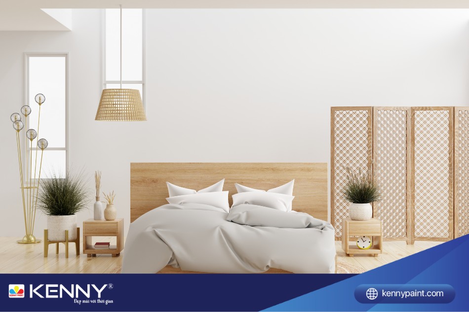 Kết hợp với nhiều chất liệu giúp căn phòng có chiều sâu hơn