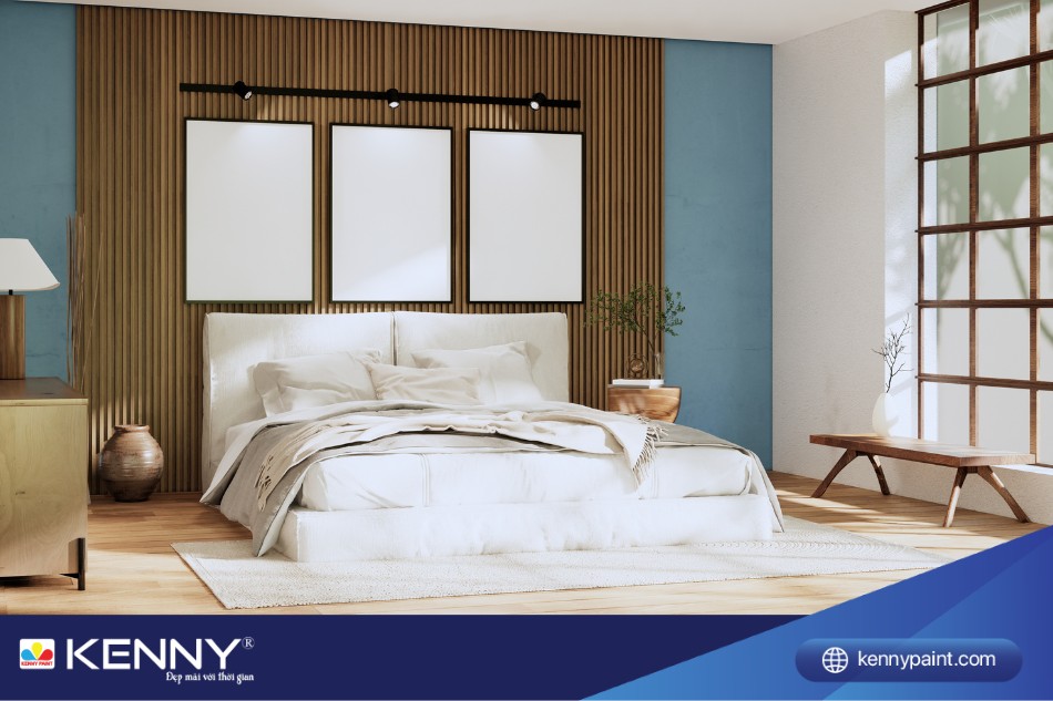 phòng ngủ phong cách Wabi Sabi