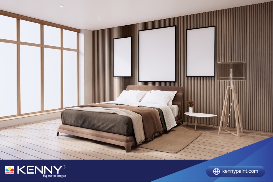 phòng ngủ phong cách Wabi Sabi