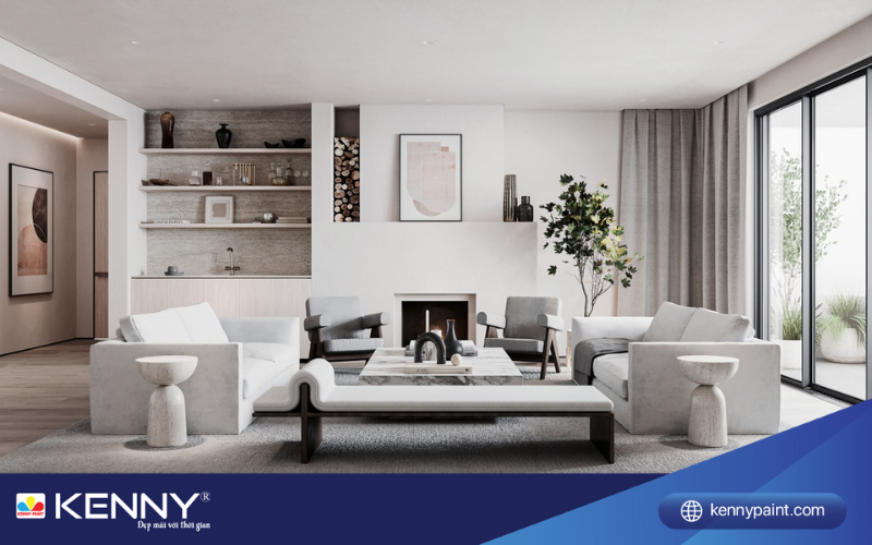 Sơn KENNY - Điểm tô ngôi nhà mơ ước phong-thuy-phong-khach-2