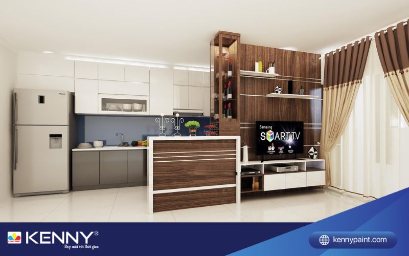 quầy bar mini chung cư 2