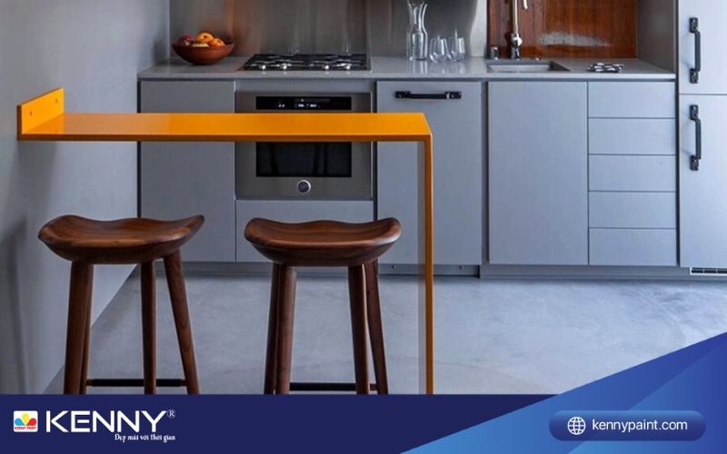 Sơn KENNY - Điểm tô ngôi nhà mơ ước quầy bar mini chung cư 5