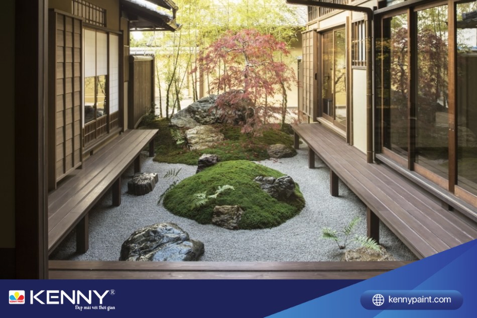 Mỗi yếu tố cảnh quan trong sân vườn Nhật Bản thể hiện sự kết nối sâu sắc giữa con người và thiên nhiên