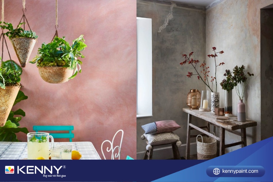 Hiệu ứng vữa Plaster vừa hiện đại vừa cổ điển 