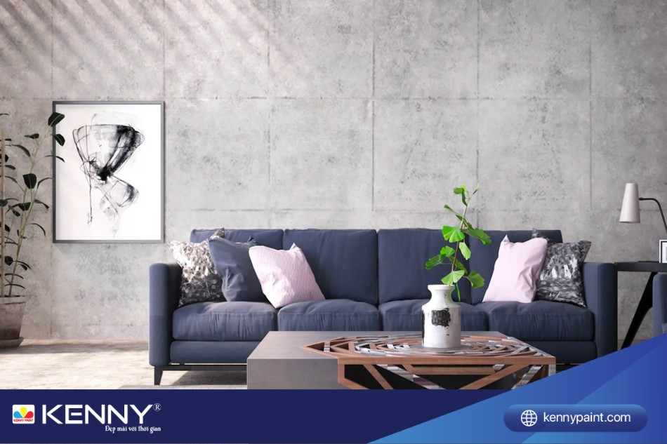 Sơn giả bê tông là top màu sơn được ưa chuộng nhất năm nay