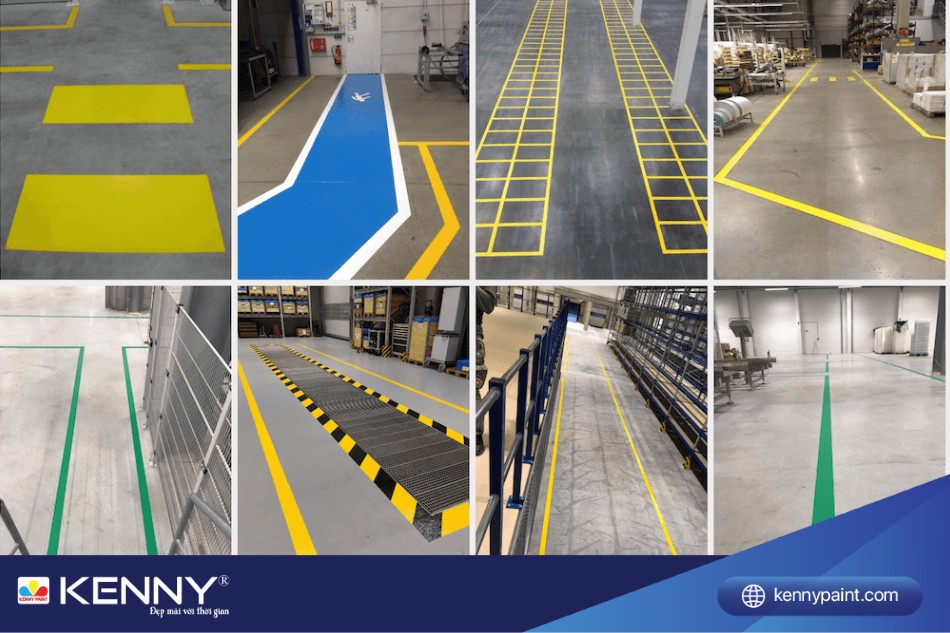 Sơn kẻ vạch nhà kho là một giải pháp hiệu quả để tổ chức không gian làm việc, đảm bảo an toàn.