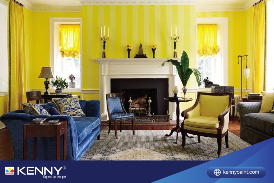 Sơn nhà màu vàng chanh là một loại sơn có màu sắc vừa sáng và rực rỡ