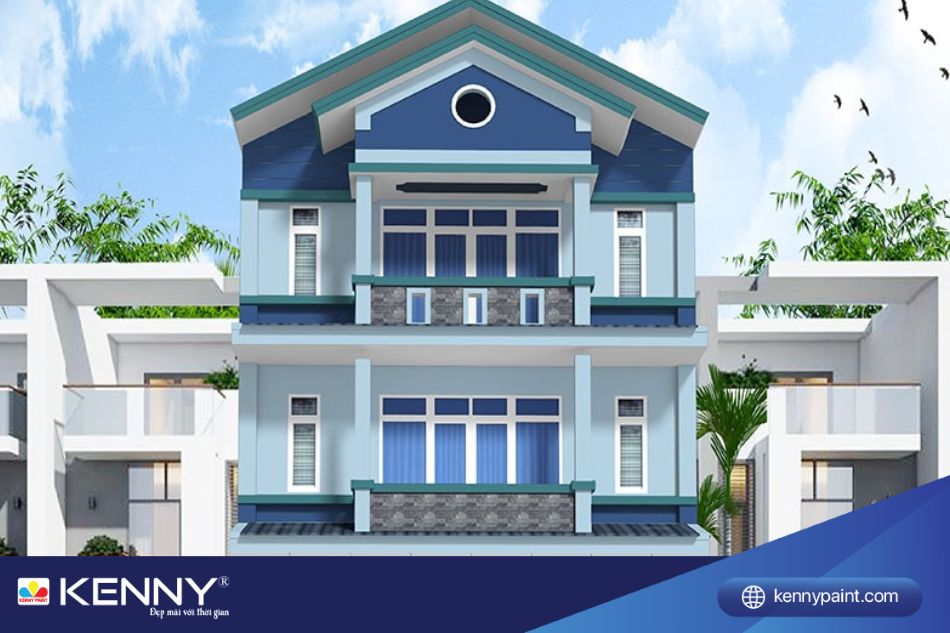 Sơn KENNY - Điểm tô ngôi nhà mơ ước sơn nhà màu xanh lam