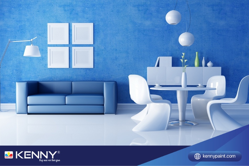 Sơn nhà màu xanh nước biển phù hợp với nhiều phong cách và đối tượng khác nhau