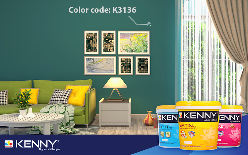 Sơn KENNY - Điểm tô ngôi nhà mơ ước son-nha-mau-xanh-la-8