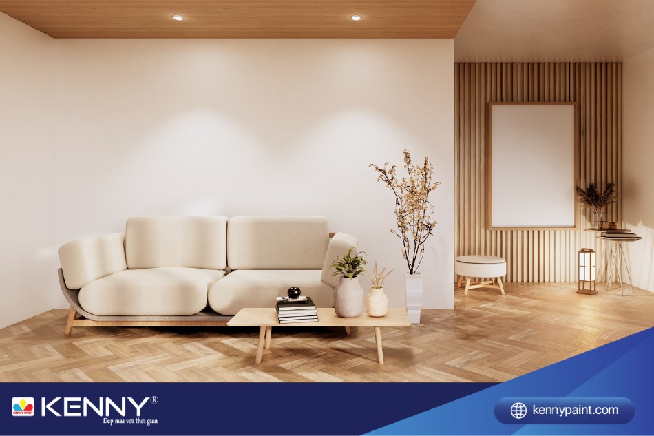 Sơn nhà màu trắng kem