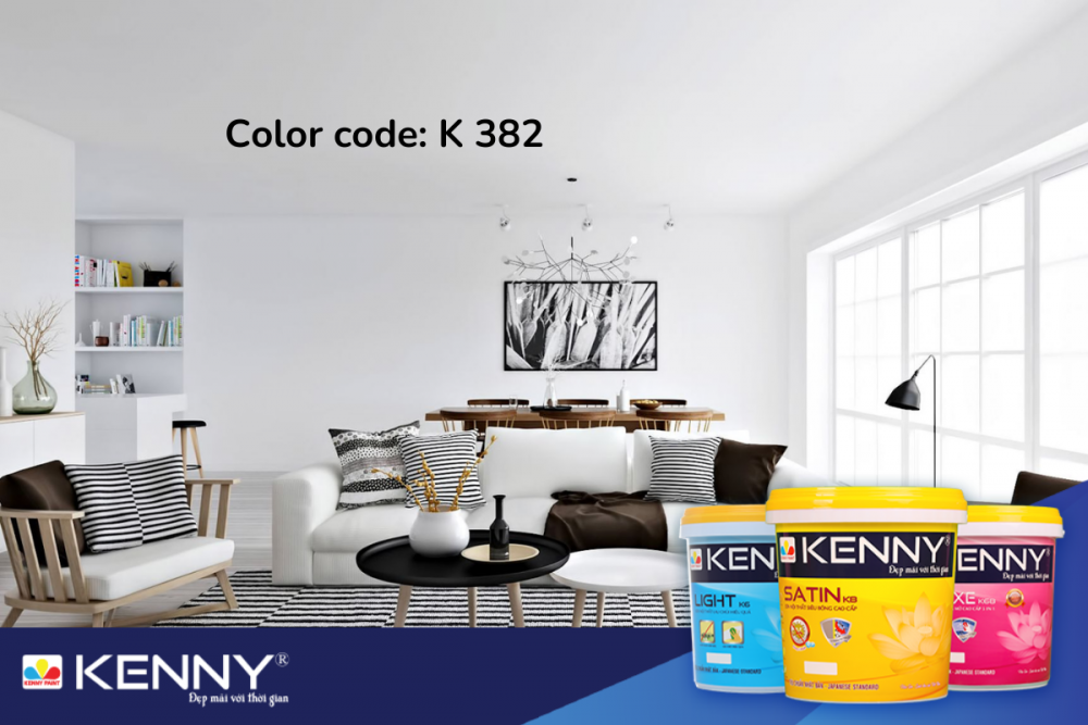 Sơn KENNY - Điểm tô ngôi nhà mơ ước son-nha-mau-trang-ket-hop-voi-mau-gi
