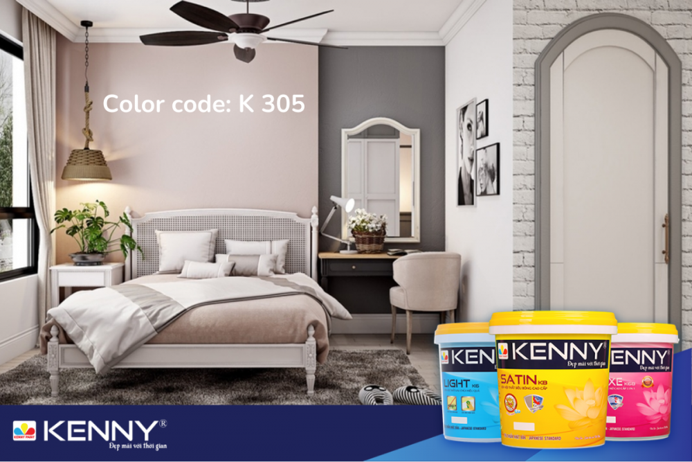 Sơn KENNY - Điểm tô ngôi nhà mơ ước son-phong-ngu-mau-hong-8