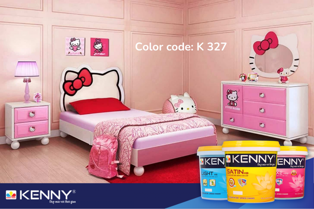 Sơn KENNY - Điểm tô ngôi nhà mơ ước son-phong-ngu-mau-hong-9