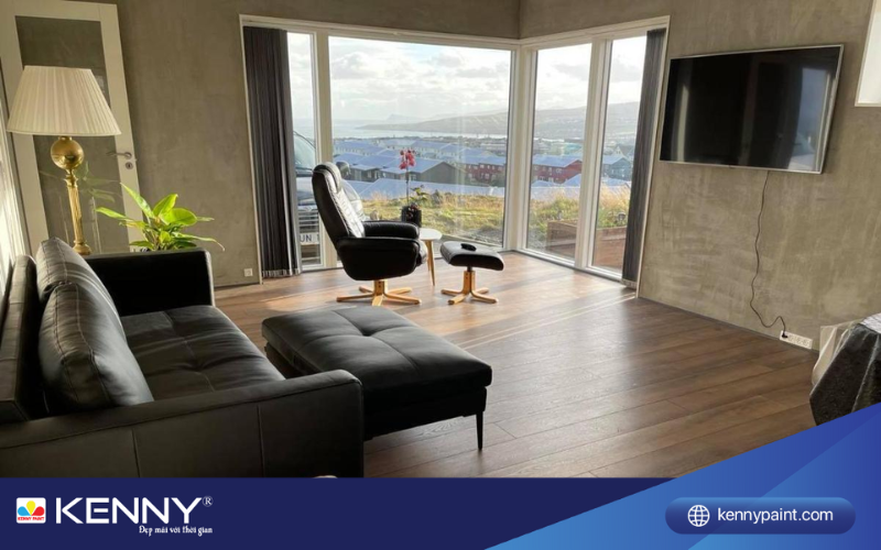 Sơn KENNY - Điểm tô ngôi nhà mơ ước son-tuong-hop-voi-mau-go-2