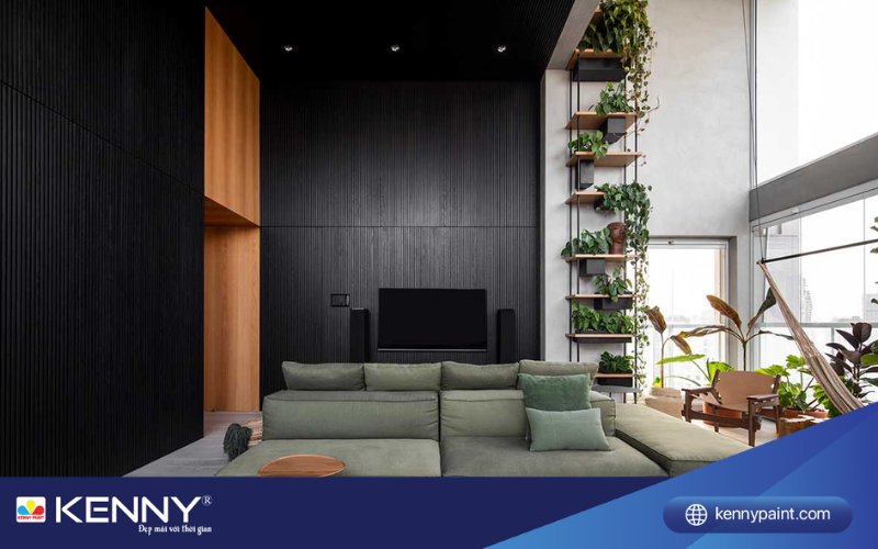 Sơn KENNY - Điểm tô ngôi nhà mơ ước son-tuong-hop-voi-mau-go-5