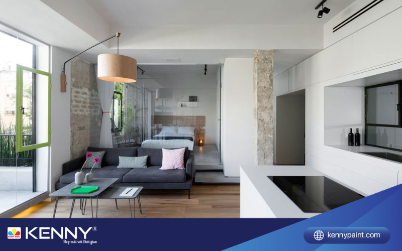 Sơn KENNY - Điểm tô ngôi nhà mơ ước son-tuong-hop-voi-mau-go-6