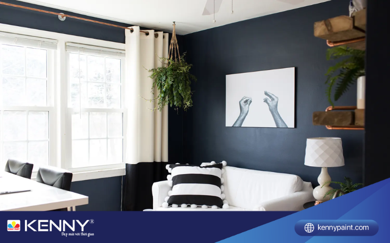 Sơn KENNY - Điểm tô ngôi nhà mơ ước son-tuong-nha-mau-den-4