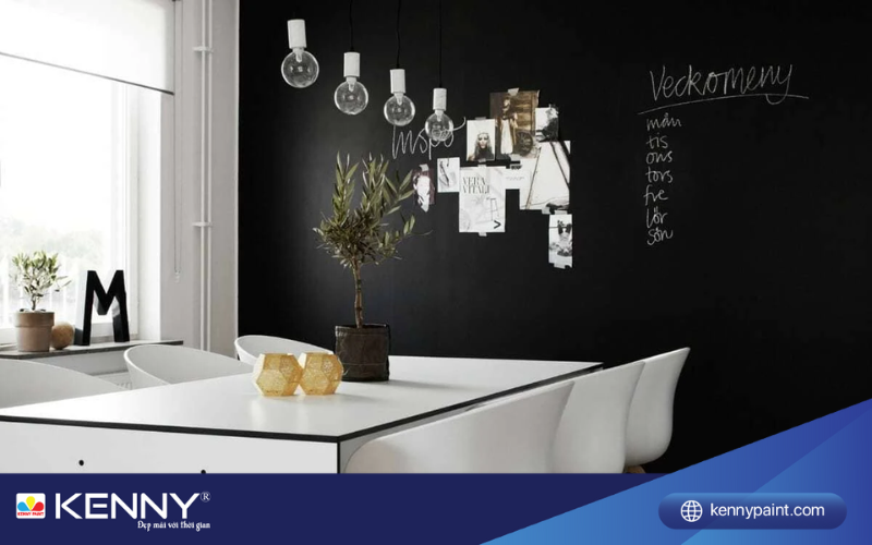 Sơn KENNY - Điểm tô ngôi nhà mơ ước son-tuong-nha-mau-den-8