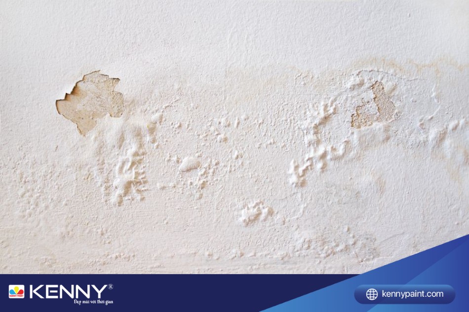 ​Sự cố sơn bị phồng rộp cũng là một trong những sự cố về sơn nước phổ biến