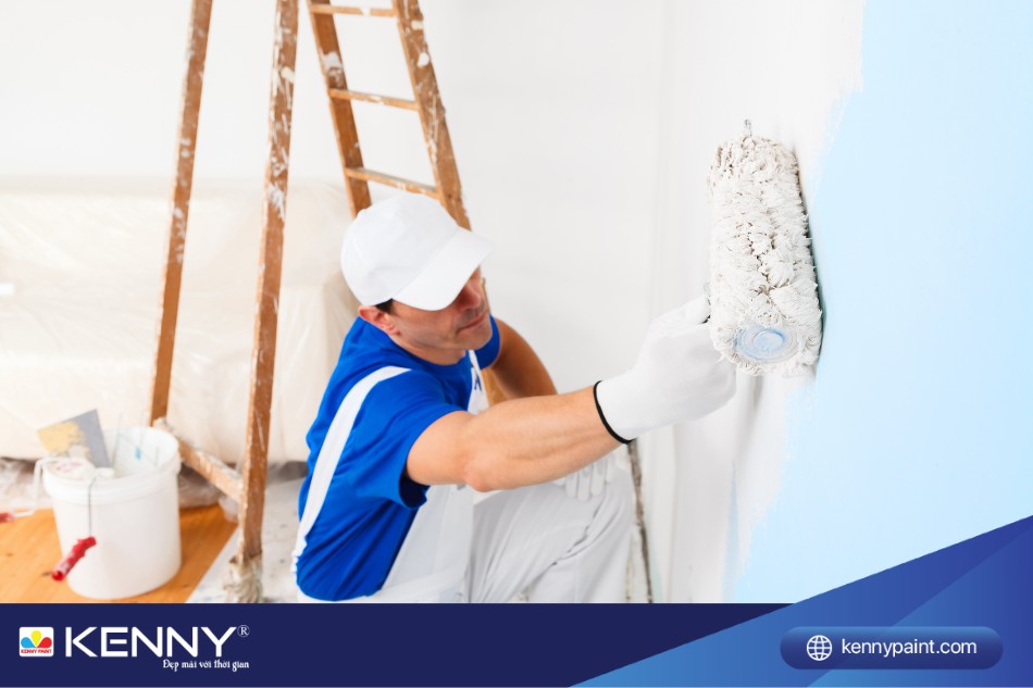 Hãy thực hiện từng khu vực nhỏ để đảm bảo kết quả sơn cuối cùng