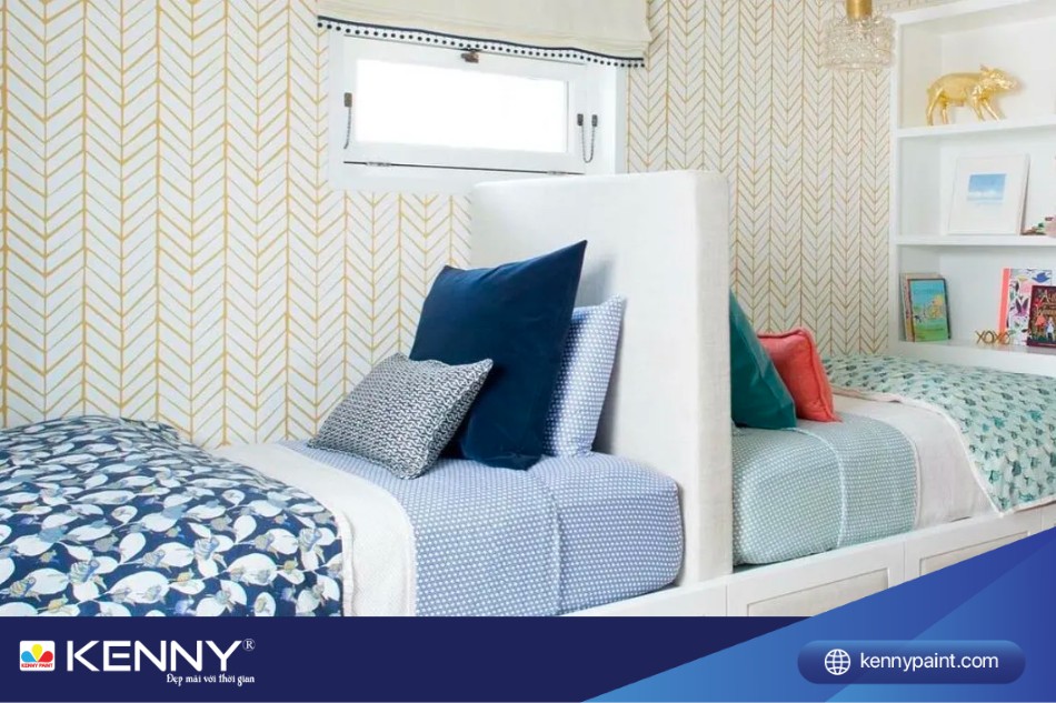 Hai giường có vách ngăn