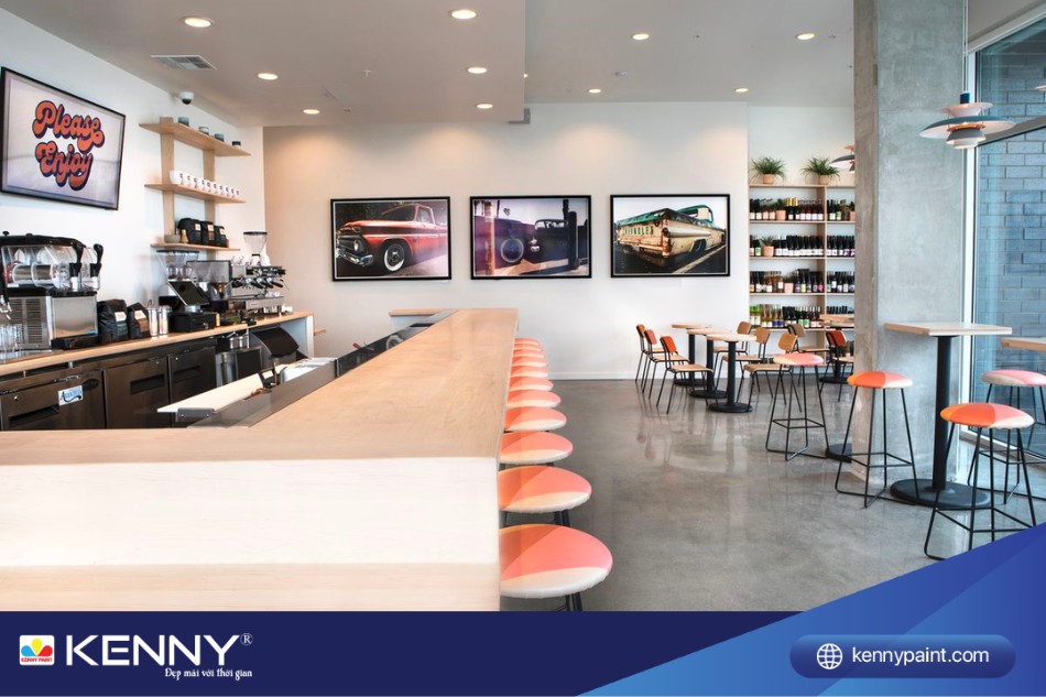 Sự kết hợp nội thất giúp không gian sang trọng và trẻ trung