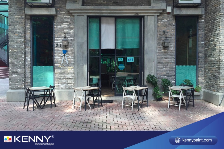 Sử dụng vỉa hè giúp tiết kiệm không gian bên trong quán