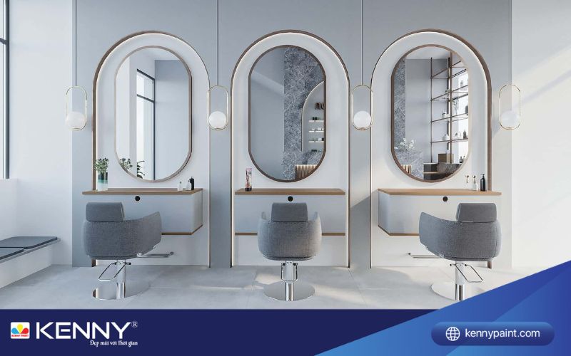 Sơn KENNY - Điểm tô ngôi nhà mơ ước thiết kế tiệm tóc 1