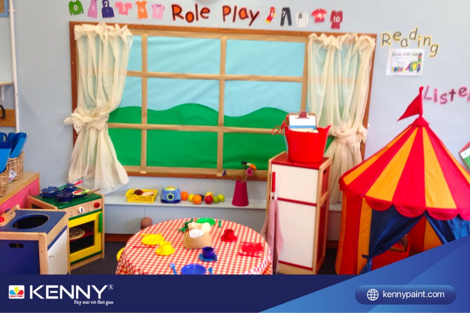 Trang trí góc nhập vai theo hướng mở