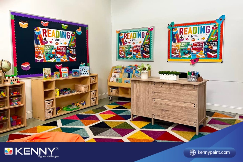 Trang trí góc học tập theo hướng mở
