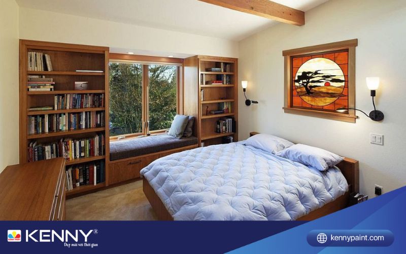 Sơn KENNY - Điểm tô ngôi nhà mơ ước trang trí phòng đọc sách 4