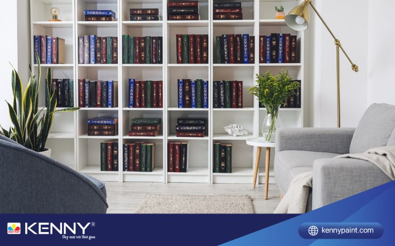 Sơn KENNY - Điểm tô ngôi nhà mơ ước trang trí phòng đọc sách 5
